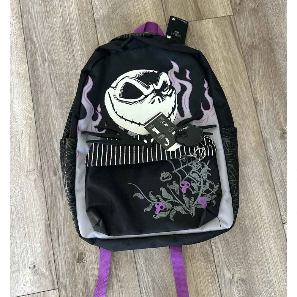 The Nightmare Before Christmas Jack Skellington Glow-In-The-Dark Backpack NEW